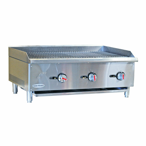 Serv-Ware SCBS-36 Charbroiler, Gas, Countertop