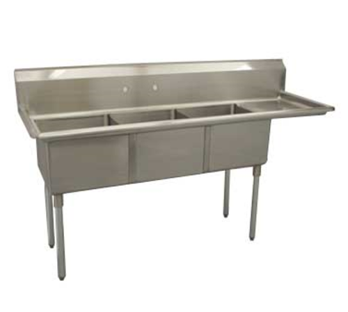Serv-Ware E3CWP1818R-18 Sink, (3) Three Compartment