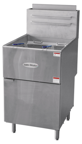 Serv-Ware SGF-70N Fryer, Gas, Floor Model, Full Pot