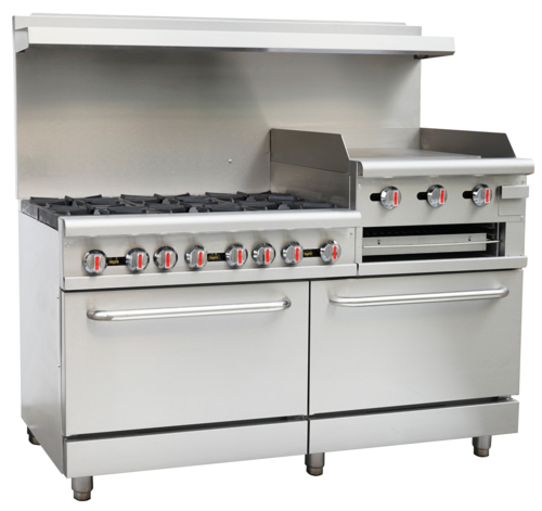 Serv-Ware SGR-6B-24RG Range, 60" Restaurant, Gas