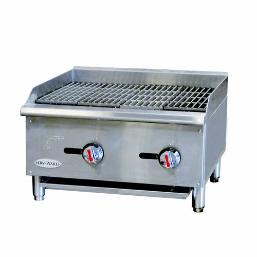 Serv-Ware SCBS-24 Charbroiler, Gas, Countertop