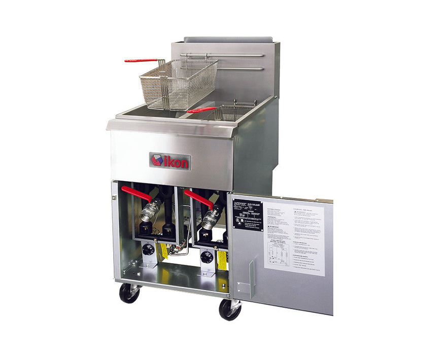 IKON COOKING IGF-40/40 NG split tank fryer 4-tube