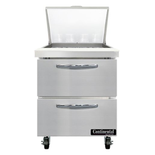 Continental Refrigerator SW27N12M-D Sandwich Unit with Mighty Top
