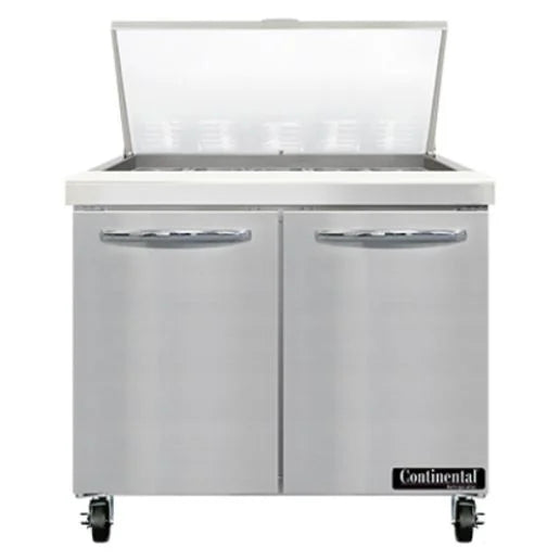 Continental Refrigerator SW36N15M Sandwich Unit with Mighty Top
