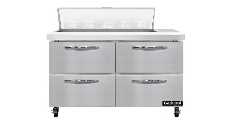 Continental Refrigerator SW48N10-D Sandwich Unit with Standard Top
