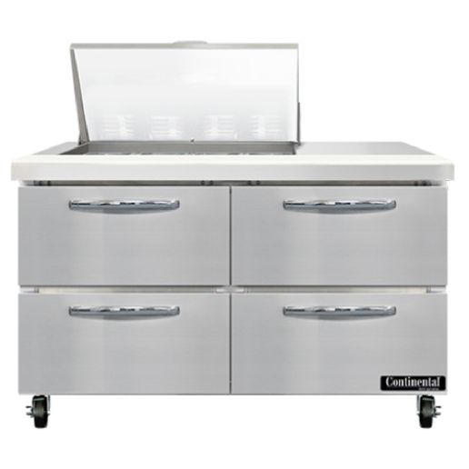 Continental Refrigerator SW48N12M-D Sandwich Unit with Mighty Top