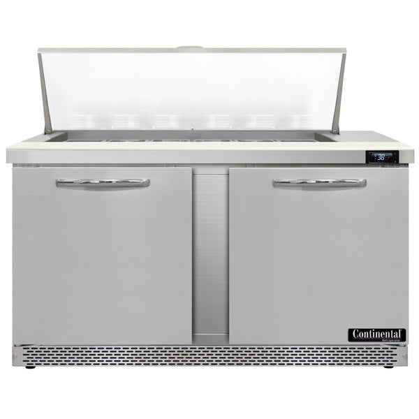 Continental Refrigerator SW60N18M-FB Front Breathing Sandwich Unit with Mighty Top