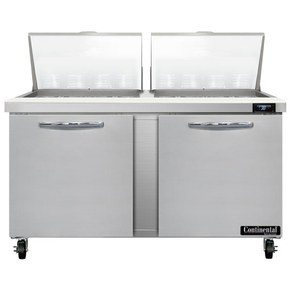 Continental Refrigerator SW60N24M Sandwich Unit with Mighty Top