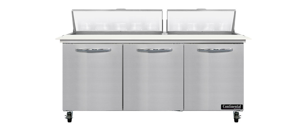 Continental Refrigerator SW72N18C Sandwich Unit with Cutting Top