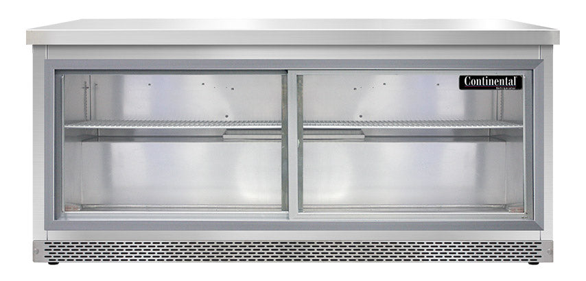 Continental Refrigerator SW72NSGD-FB Work Top Front Breather Display Refrigerator