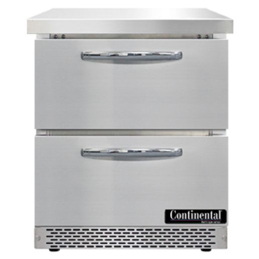 Continental Refrigerator SWF27N-FB-D Work Top Front Breather Freezer