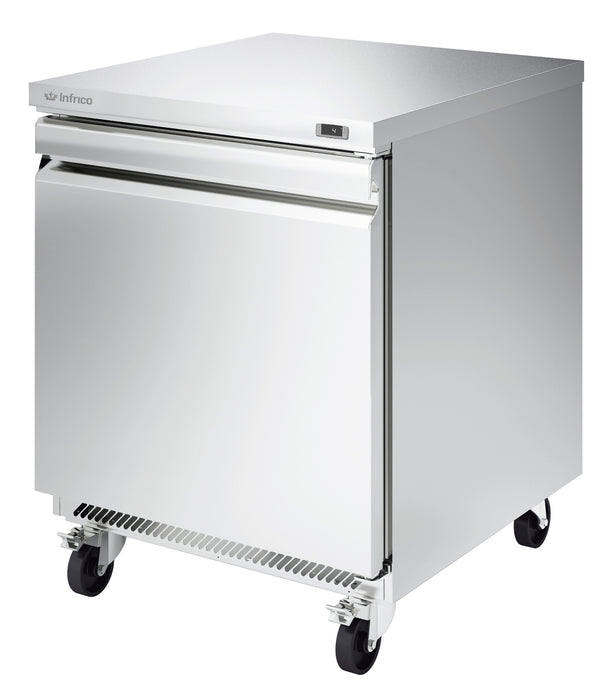 Infrico USA IUC-UC27R One Section, Solid Door, Undercounter Refrigerator