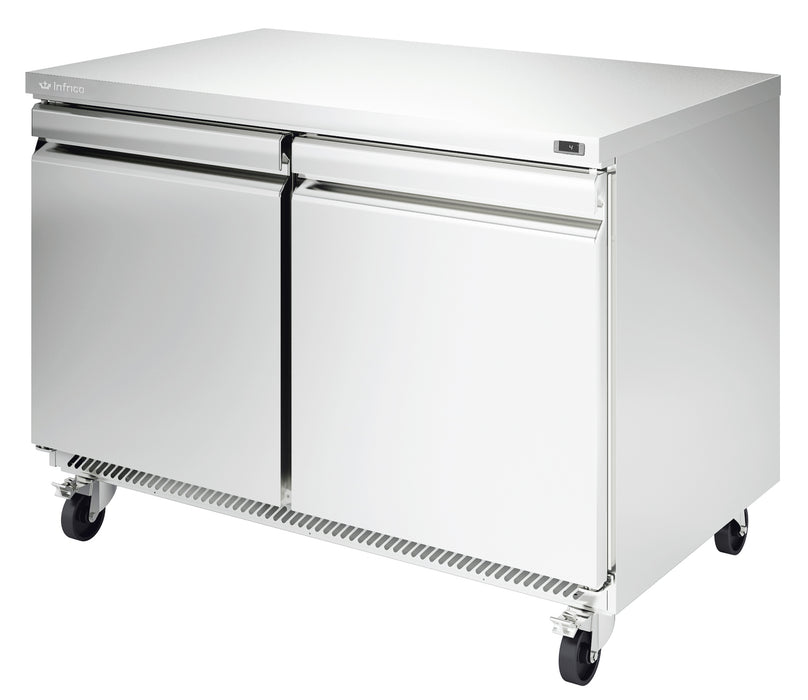 Infrico USA IUC-UC48F Two Sections, Solid Doors, Undercounter Freezer