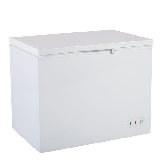 Maxx Cold Chest Freezer with Solid Top, 50"W, 12.7 cu. ft. Storage Capacity, Locking Lid, Garage Ready, in White (MXSH12.7SHC)