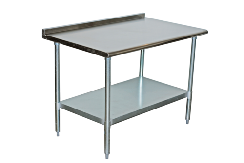 Serv-Ware T2460CWP-4-T-V Work Table,  54" - 62", Stainless Steel Top