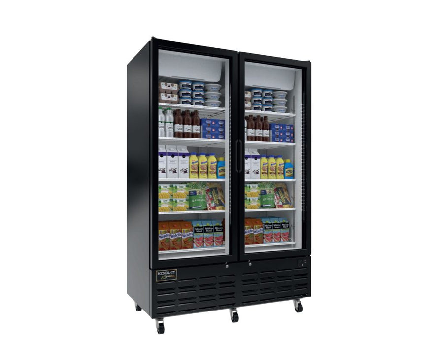 Kool-It - Signature LX-46RB Black Merchandiser Refrigerator