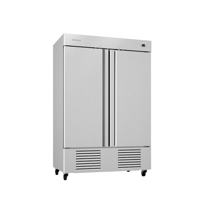 Infrico USA IRR-AN49BT Reach-In Freezer Double Solid Doors, Bottom Mounted Freezer