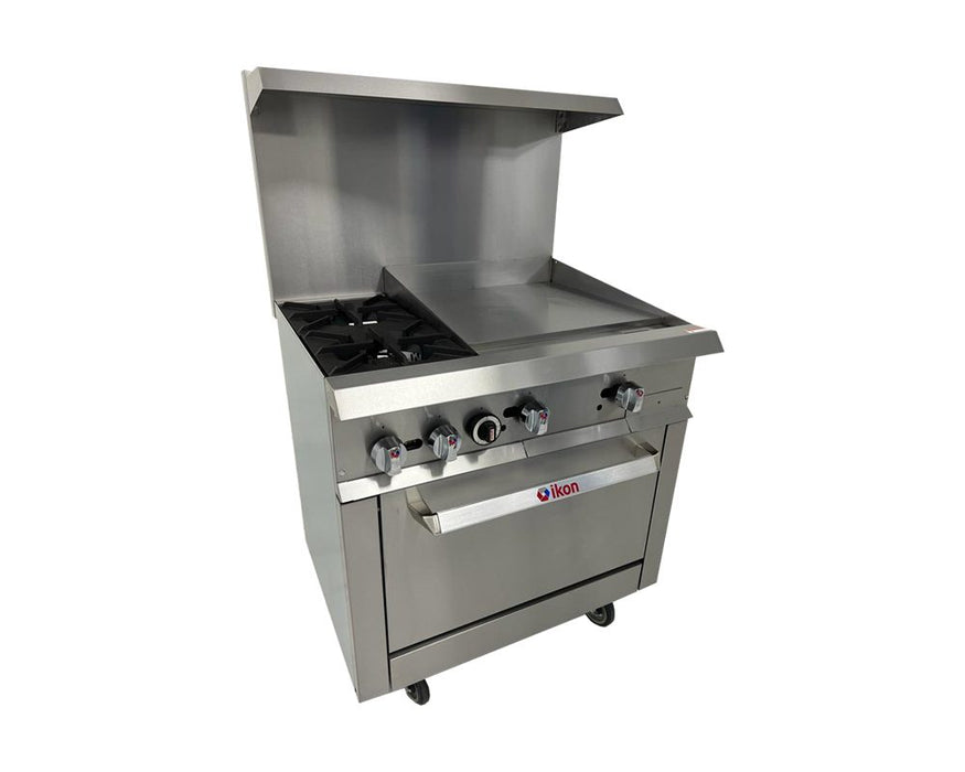 IKON COOKING IR-2B-24MG-36 Range 36" - 2 burners - 24" manual griddle