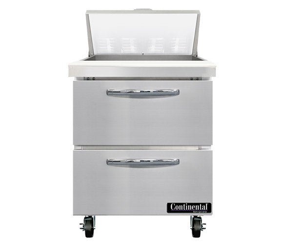 Continental Refrigerator SW27N8-D Sandwich Unit with Standard Top