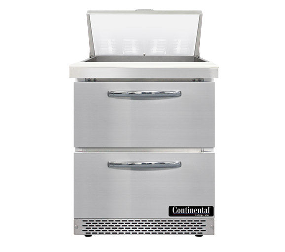 Continental Refrigerator SW27N8-FB-D Front Breathing Sandwich Unit with Standard Top