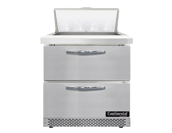 Continental Refrigerator SW32N8-FB-D Front Breathing Sandwich Unit with Standard Top