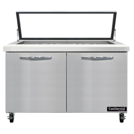 Continental Refrigerator SW48N18M-HGL Sandwich Unit with Mighty Top