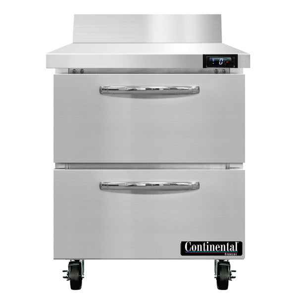 Continental Refrigerator SWF27NBS-D Work Top Freezer