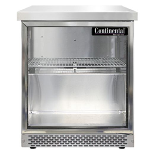 Continental Refrigerator SWF27NGD-FB Work Top Front Breather Display Freezer