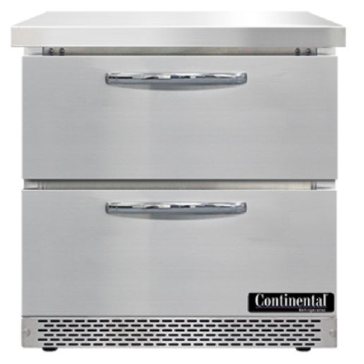 Continental Refrigerator SWF32N-FB-D Work Top Front Breather Freezer