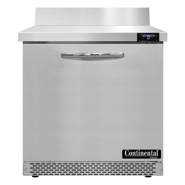 Continental Refrigerator SWF32NBS-FB Work Top Front Breather Freezer with 5 1/2" Backsplash