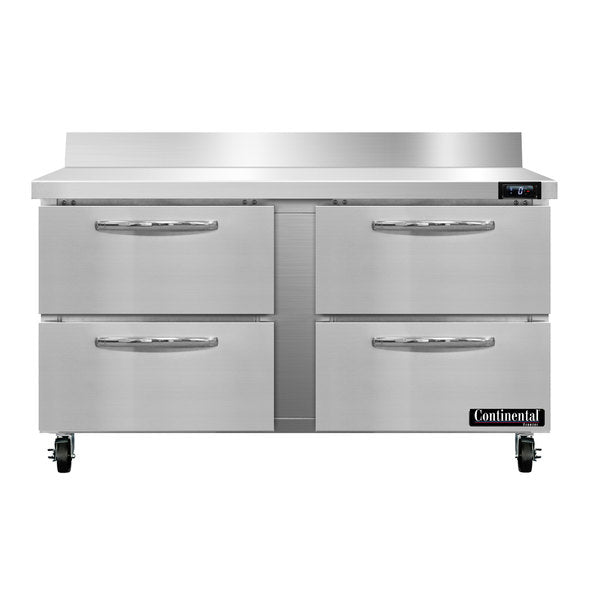 Continental Refrigerator SWF60NBS-D Work Top Freezer