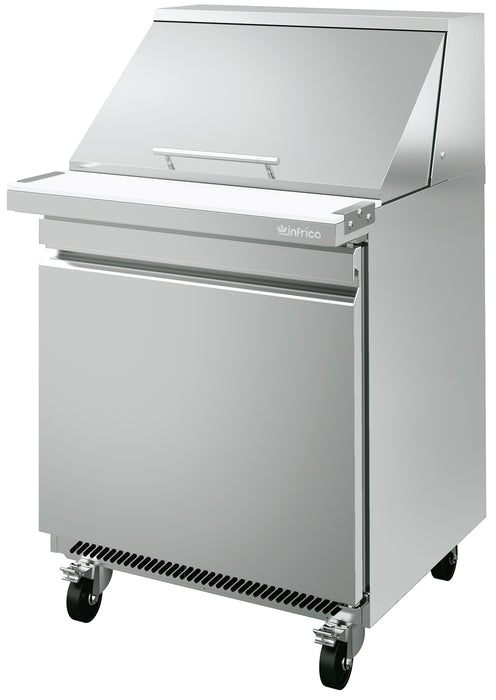 Infrico USA IRT-UC27PMT  One Section, Solid Door, Sandwich Prep Table Megatop