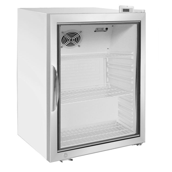 Maxx Cold Merchandiser Refrigerator, Countertop, 24.4"W, 3.5 cu. ft. Storage Capacity, in White (MXM1-3.5RHC)