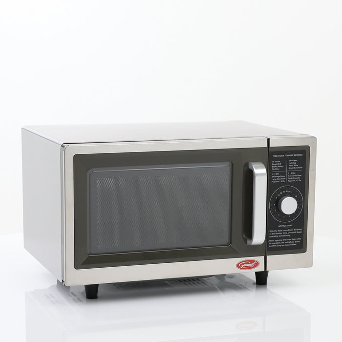 General Foodservice Commercial Microwave with Dial Control, 1000 Watt, in Stainless Steel (GEW1000D)