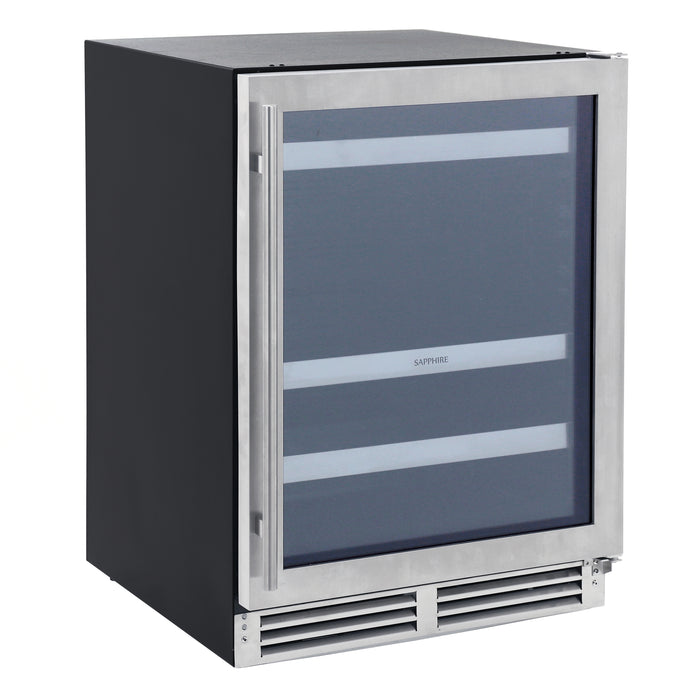 Sapphire Series 3 24" Indoor/Outdoor Premium Beverage Center, in Stainless Steel (SBC243SS)